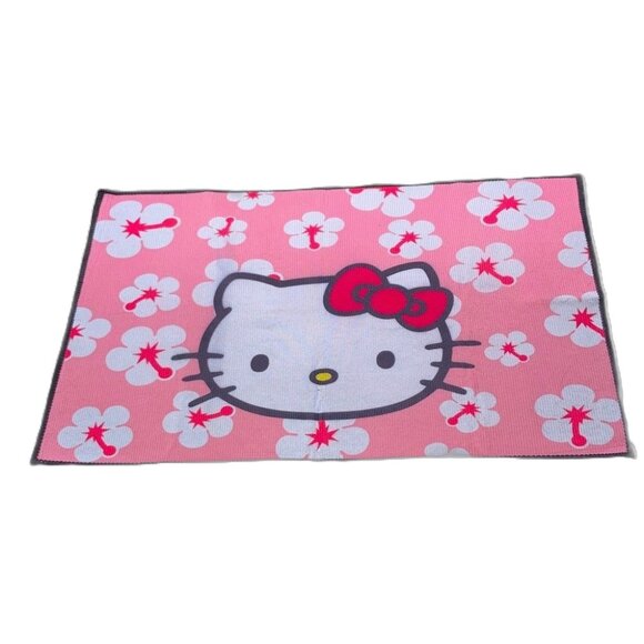 HELLO KITTY Sanrio Rectangular Bathmat Small Mat 23.5 x 15.5 inches - Picture 1 of 7